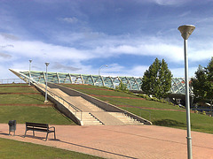 Logroño: pasarela peatonal.