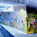 Pont et graffitis " Mario Bros " bridge graffitis  /  Ängelholm - Sweden / Suède - 23 octobre 2008- Effet de négatif et couleurs ravivées