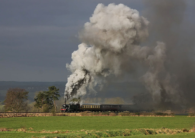 First train of the day.