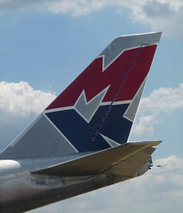 Fin of Boeing 747 G-MKGA (MK Airlines)