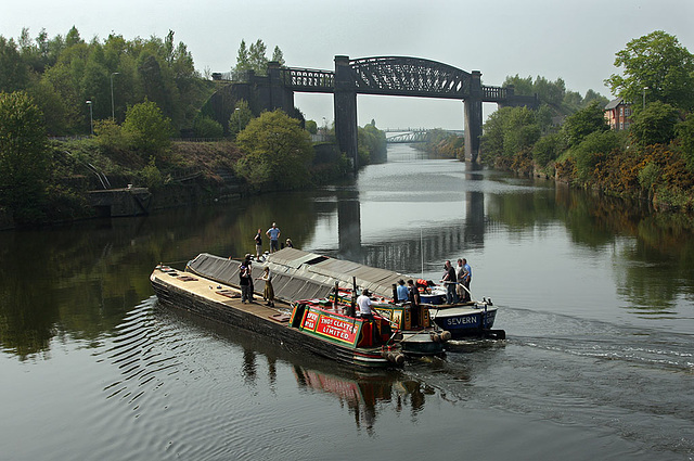 Below Latchford locks