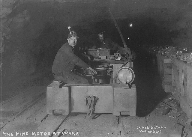 The mine motor at work