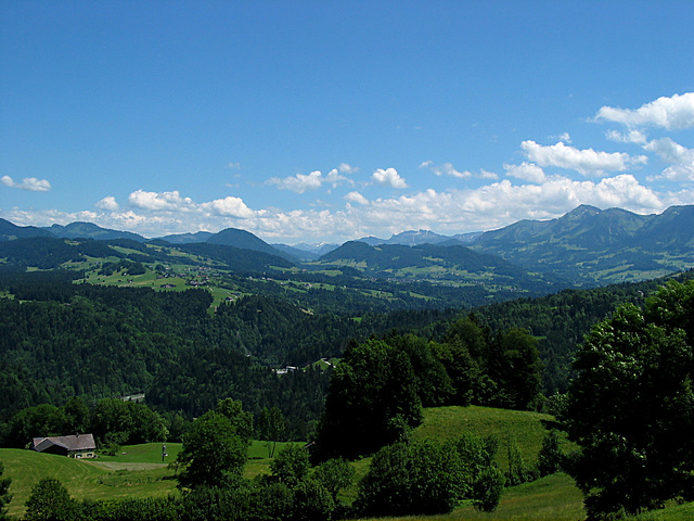 Blick ins Allgäu von Buch aus