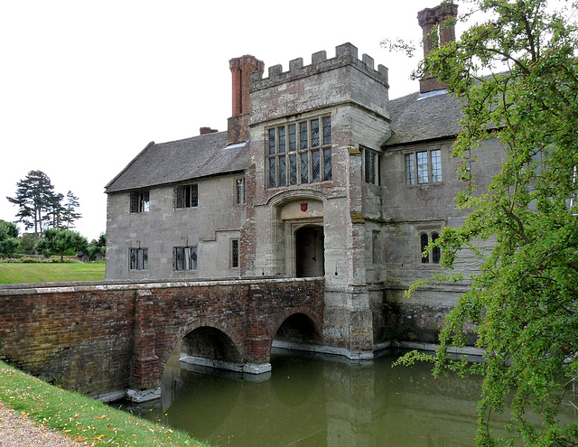 The Moat and Bridge, Baddesley Clinton House, Warwickshire