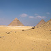 vue sur les pyramides de Khéphren et Kheops