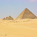 vue sur les Pyramides de Gisa (Giseh)