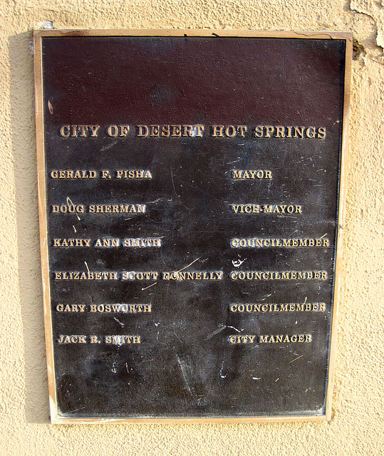 Mission Springs Park Plaque (0009)