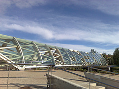 Logroño: pasarela peatonal.