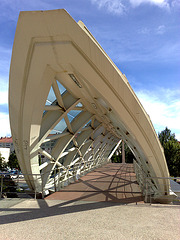 Logroño: pasarela peatonal.