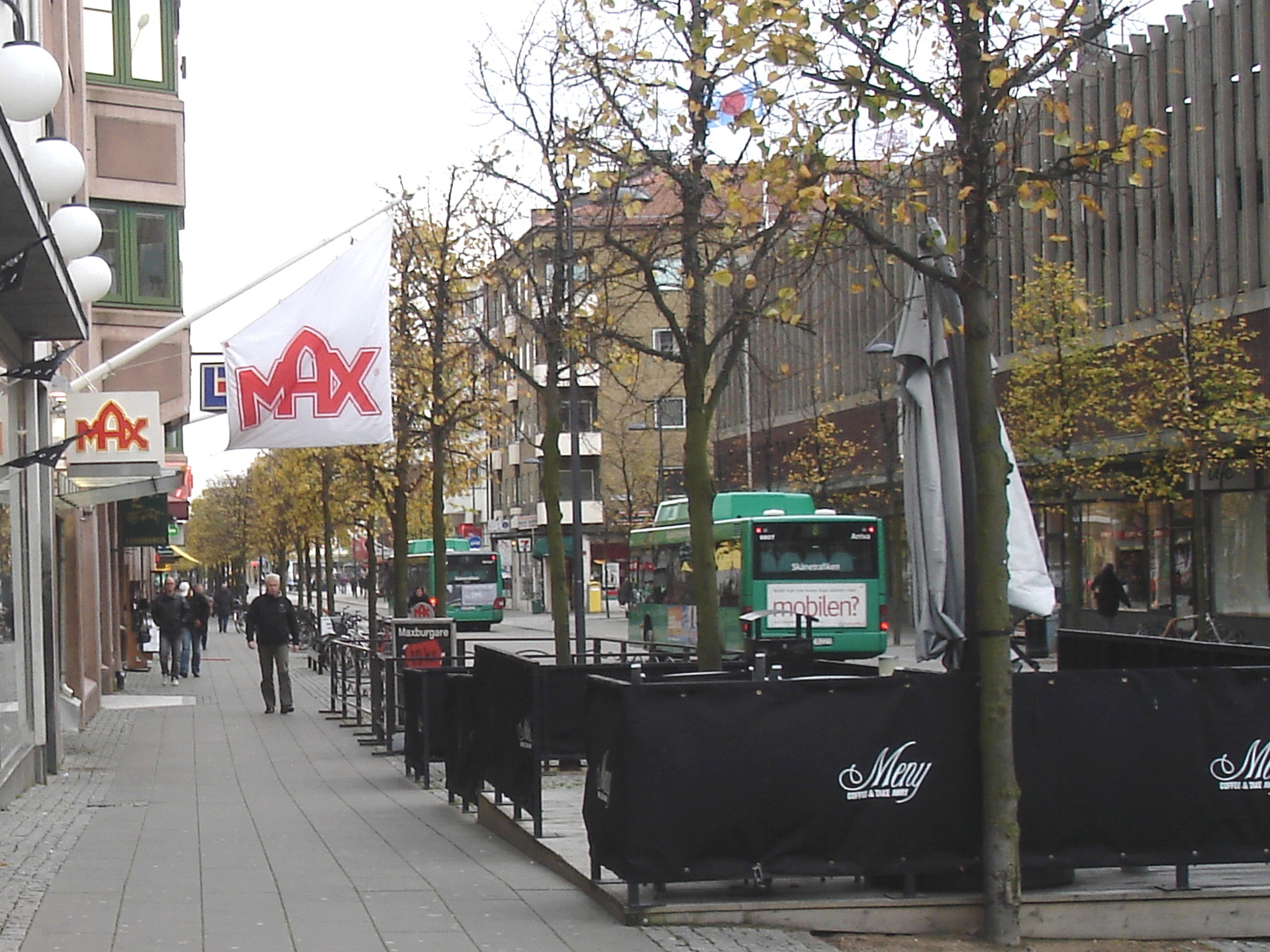 Max tramway scenery  /   Max et le tramway -  Helsingborg - Suède / Sweden.  22 octobre 2008