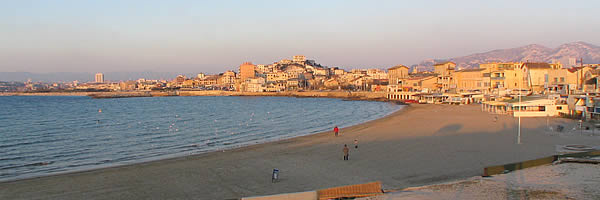 La plage du Prado à Marseille