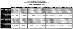 City Council Schedule