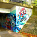 Pont et graffitis " Mario Bros " bridge graffitis  /  Ängelholm - Sweden / Suède - 23 octobre 2008