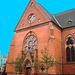 Helsingborg's church / L'église de Helsingborg  - Suède / Sweden / Photofiltered blue sky Ciel bleu photofiltré