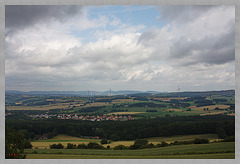 Blick über Bösigsfeld zur Porta Westfalica