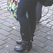 Readhead Swedish Teenager in buckled high-heeled Boots /  Ado Suédoise en bottes sexy -   Helsingborg / Suède- Sweden-  23 octobre 2008.
