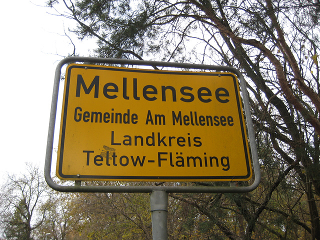 Ortseingang Mellensee