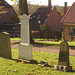 Laholms kirka ( Church & cemetery) - Église et cimetière /   Laholm -  Sweden / Suède.  25 octobre 2008