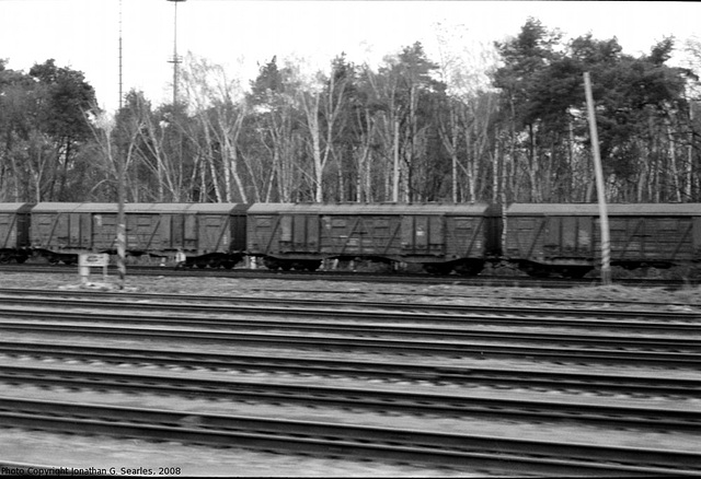 Wooden Freight Vans In Cakovice Freight Yard, Cakovice, Prague, CZ, 2008