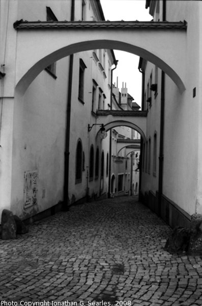 Alley in Olomouc, Moravia (CZ), 2008