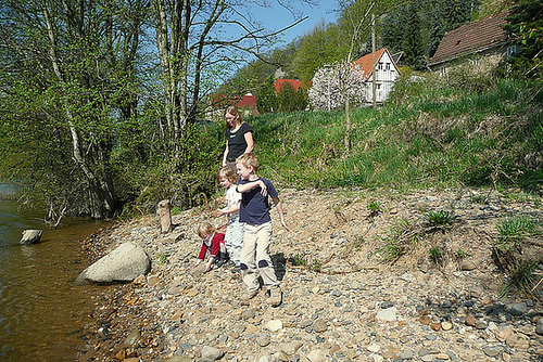 Ostern 2009 vor meinem Hause - antaû mia domo - devant ma maison