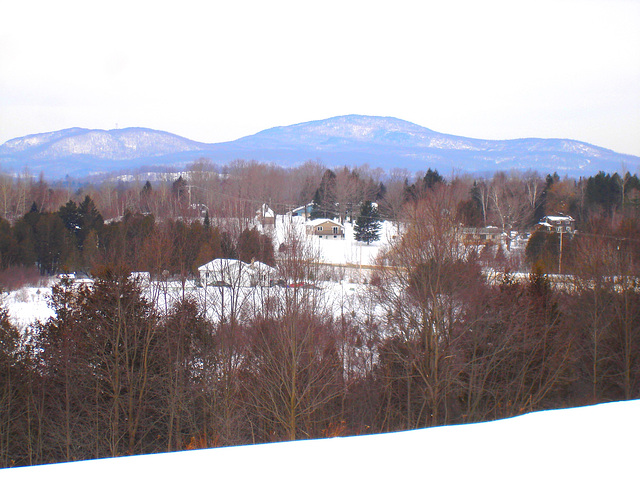 Les alentours de l'abbaye / The outskirts of the abbey  -  St-Benoit-du-lac au Québec .   7 Février 2009