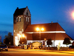 Église & cimetière de soir - Båstad -  Suède / Sweden.