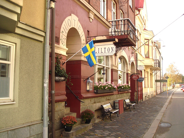 Lilton hotel façade / Ängelholm - Suède / Sweden - 23 octobre 2008