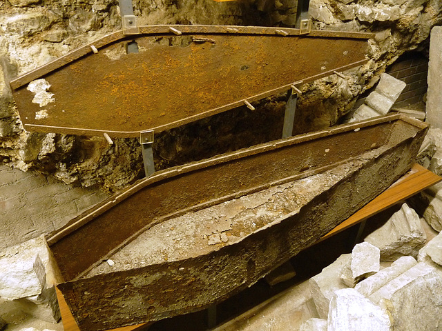 Iron Coffin in the Crypt of St. Bride's Church