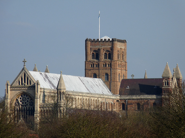 A View of St Albans Abbey From Verulamium Park