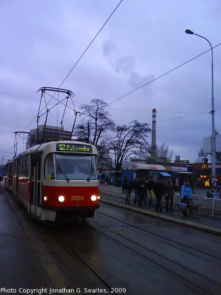 DPP #8554 at Nadrazi Holesovice, Prague, CZ, 2009