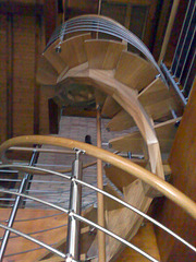 Escalera de caracol.