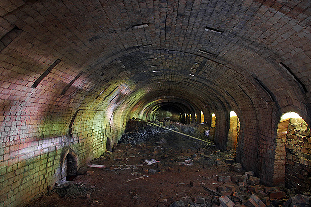 Inside the Belgian kiln