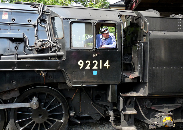 Standard Class 9F 2-10-0 No. 92214 at Pickering