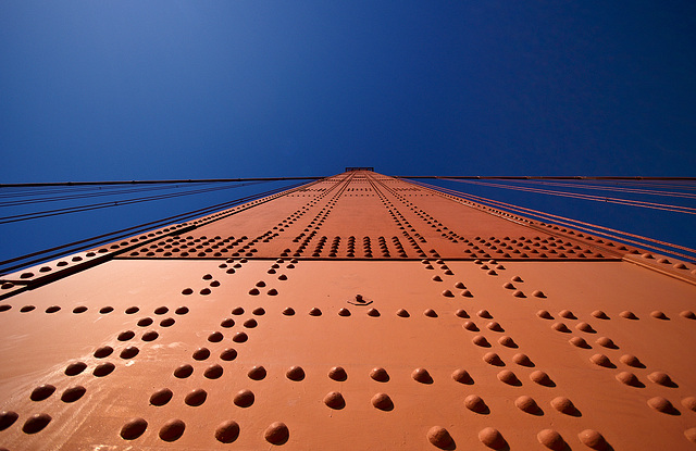 a piece of golden gate bridge