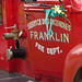 Ancien camion de pompiers de Franklin  / Franklin former red fire truck