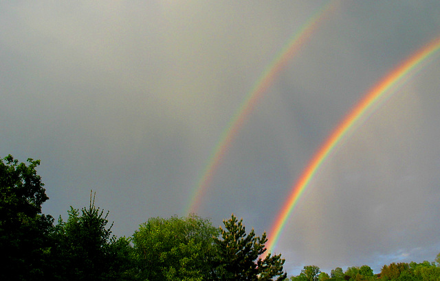 doppelter Regenbogen -  double rainbow