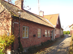 Gamblebygränd house /  Le carrefour Gamblebygränd  -  Laholm / Sweden - Suède.  25 octobre 2008