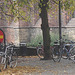 Église et vélos /  Church & bikes scenery  -  Helsingborg / Suède - Sweden.  22 octobre 2008