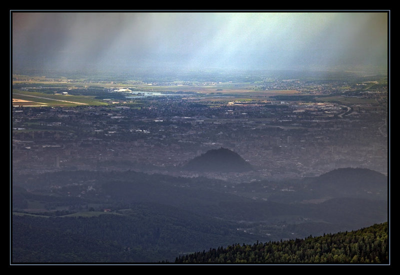 hazy shadow over the city.....