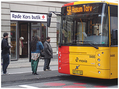 5A Husum Torv yellow danish bus -  Copenhagen /   October 19th 2008