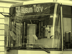 5A Husum Torv yellow danish bus -  Copenhagen /   October 19th 2008 - À l'ancienne / Vintage