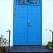 La porte bleu du Viking à la barbe bleue.... Viking blue beard's blue door house