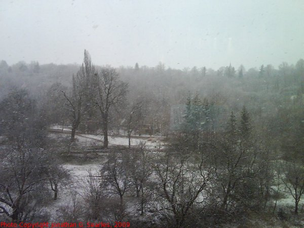 Snow in Radlicka, Prague, CZ, 2009