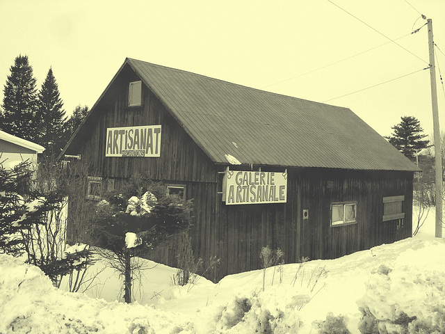 Artisanat des cantons - Austin. Québec -  Canada - 7 février 2009 - Photo ancienne /  Vintage