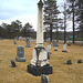 Cimetière américain typique /  Mountain view cemetery. Saranac lake area.  NY. USA . March 29th 2009- Martin tower - La tour Martin