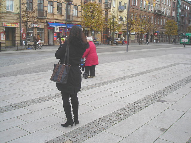 Allfrûkt Swedish Lady in Dominatrix Boots /  La Dame Allfrûkt  en bottes de Dominatrice -   Helsingborg / Suède - Sweden.  22 Octobre 2008