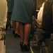 KLM flight attendants in high heels / Hôtesses de l'air  de KLM en talons hauts - Correction gamma +.