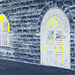 5 avril 2009 - Façade datant de 1900 toujours fièrement debout et bien entretenue /  1900  well-kept façade -  Dans ma ville / Hometown.   - Négatif et touche de jaune en prime