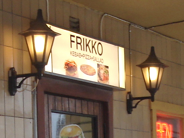 Frikko kebab bar  /  Helsingborg - Suède / Sweden.  22 octobre 2008